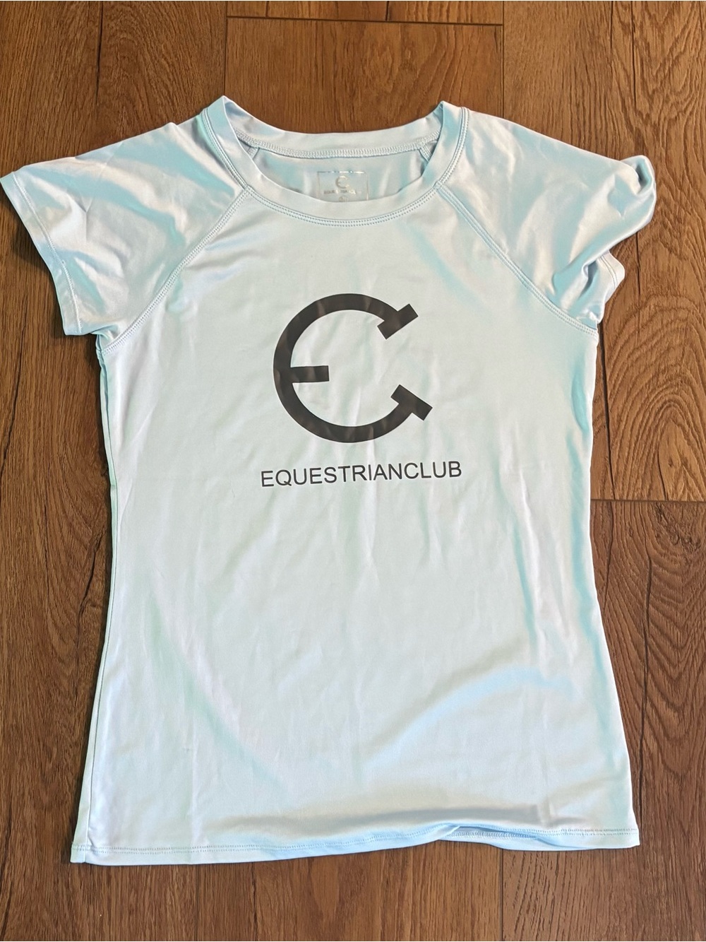 EquestrianClub Light Blue Logo Tee